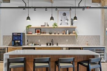 Complimentary coffee bar & lounge
